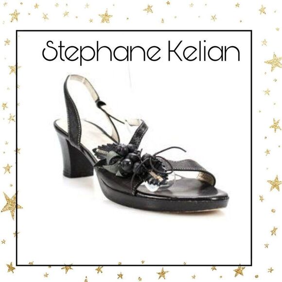 Stephane Kelian Shoes - Stephane Kelian Blk Slingbacks Sandal UK 5 US 6.5